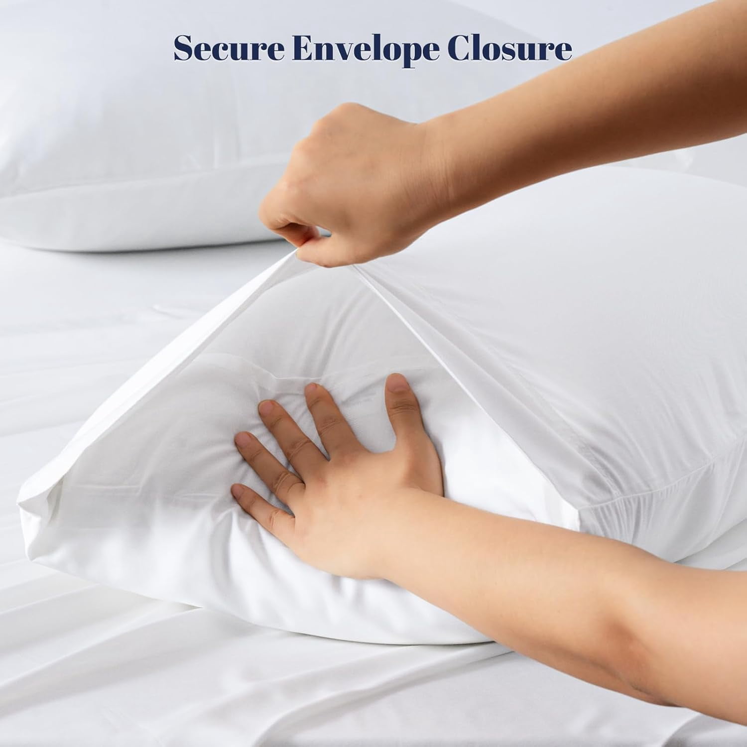 6PCS 100% Rayon Derived from Bamboo_ Sheets Set King Size, Cooling Sheets for Hot Sleepers, Wider Elastic Band & 16" Deep Pocket, Luxury Silky Soft Breathable Bedding Set & Pillowcase, Cream White