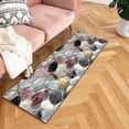 thumbnail image 4 of Corridor Entrance Stone Patterned Washable Carpet 3D Pebble Design Non- Floor Mat for Bedroom Kitchen and Bathroom, 4 of 5