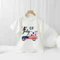 thumbnail image 4 of Zanarzt Independence Day Shirt Boys Toddler Boys 4Th of July T Shirts American Flag and American Map Shirt Kids Independence Day Patriotic Short Sleeve Tops White,2-3 Years, 4 of 7