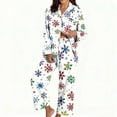 thumbnail image 5 of Fewfanhot Christmas Pajamas Long Sleeve Button Down Sleepwear Holiday Matching Pjs Comfy Lounge, 5 of 5