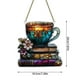 thumbnail image 2 of Libros Florales Y Tazas De Té Decoración Acrílica Atrapasueñas Para Amantes De Los Libros Para Colgar En La Ventana Regalo Único Para Estrenar Casa Adecuado Para Lectores Y Decoración Literaria, 2 of 4