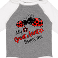 thumbnail image 4 of Inktastic My Great Aunt Loves Me with Cute Ladybugs Boys or Girls Long Sleeve Baby Bodysuit, 4 of 5