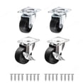 thumbnail image 1 of 2/4 Pcs Roulettes Pivotantes Robustes Silencieuses pour Meubles Roulettes Rotatives avec Verrou de Sécurité Frein pour Table Chaise Canapé, Fiable, 1 of 6