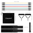 thumbnail image 4 of Clispeed 11PCS Conjunto de bandas de resistencia Bandas de entrenamiento apilables para ejercicios con anclaje de puerta Correas de tobillo Asas Bolsa de almacenamiento para gimnasia, 4 of 7