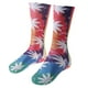 thumbnail image 2 of Calcetines suaves con estampado 3D de flamenco, piña y perrito caliente para hombre y mujer Hojas, 2 of 8