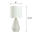 thumbnail image 6 of Mainstays Terrazzo Table Lamp with White Drum Shade, 16.75", 6 of 15
