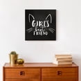thumbnail image 4 of Creative Products Girls Best Friend Cat 12x12 Canvas Wall Art, 4 of 5