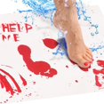 Bloody Bath Mat Combo Set of 2 Mats That Turn Red When Wet One