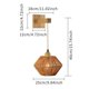 thumbnail image 3 of Pantalla de lámpara de pared tejida con tejido de cuerda, pantalla de luz de tejido de cuerda, pantalla de luz tejida rústica para bar, restaurante, Yuyangstore Pantalla de aplique de pared, 3 of 8