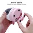 thumbnail image 2 of 8017 Battery-Powered Electric Pencil Sharpener with Adjustable Sharpness, Auto-Stop Safety, DIY Cartoon Decorations (2 Pairs), Replaceable Blade, and Pencil Extender – Pink ABS Pencil Cutter for, 2 of 6