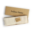 thumbnail image 4 of Solino Home Linen Placemats Set of 4 - Double Hemstitch Ivory Placemats 14 x 19 Inch - 100% Pure Linen Table Place Mats for Spring, Easter, Mothers Day, 4 of 5