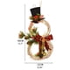 thumbnail image 3 of Puerta De Corona De Navidad, Decoración De Luces Led, Colgante De Pared Circular De Ratán, Elementos De Navidad, Corona Para Fiesta, Vacaciones, Decoración De Navidad matsuzay HA040050-02, 3 of 6