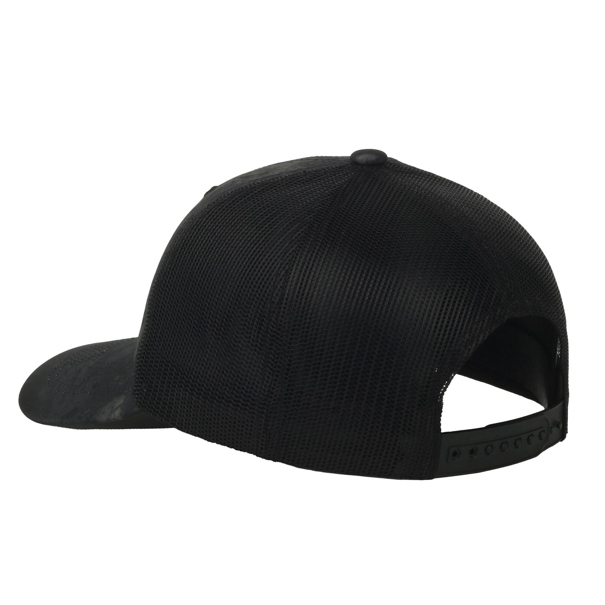 Realtree® Fishing WAV3 Black Cap – 5-Panel, Bonefish Patch, Flat Visor, Snapback, One Size