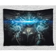 thumbnail image 1 of Fantasy World Decor Tapestry, Princess in Royal Gothic Silver Dress Futuristic Female God Deity Muse Image, Wall Hanging for Bedroom Living Room Dorm Decor, 60W X 40L Inches, Grey, by Ambesonne, 1 of 1