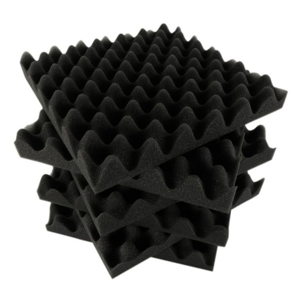 Acoustic Foam Panels, 12Pcs Noise Absorbing Blocker Acoustic Treatment Broadband Sound Absorbing Foam for Home Studio Theater KTV, 30 X 30 X 5cm