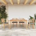 thumbnail image 1 of vidaXL 5 Piece Garden Dining Set Solid Wood Teak, 1 of 5