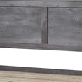 thumbnail image 4 of Rustic Queen Size Wooden Panel Bed, Gray Oak, 4 of 5