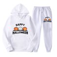 thumbnail image 3 of 2 PC Sweatsuit Set for Women Plus Size Halloween Cute Graphic Hoodie Sweatshirt Matching Sweatpants Tracksuit Casual Set,Red 1,M, 3 of 3