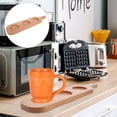 thumbnail image 4 of WRISTBIQUE Khaki Wooden Drink Flight Board with Handle 3 Cup Holes for Beer and Wine Serving, 4 of 10
