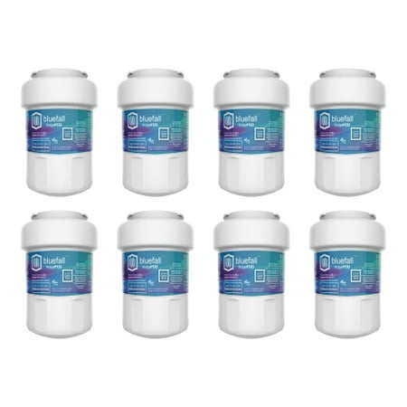 GE MWF Refrigerator Water Filter. Compatible Replacement Refrigerator Water Filter for GE MWF by Bluefall - VALUE PACK 8
