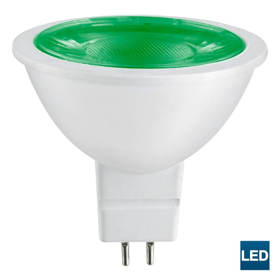 Sunlite MR16 Green LED Bulb, 12 Volt, 3 Watt, 90 Lumens, GU5.3 Base, 30,000 Hour Long Life, 25W Equivalent, Energy Saving, Cool Touch