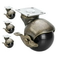 thumbnail image 3 of Juego de 4 ruedas giratorias de bola para muebles con placa superior, instalación sencilla, placa giratoria universal para muebles 15 pulgadas, 3 of 8