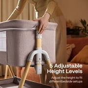 HARPPA 3-in-1 Baby Bassinet Bedside Sleeper, Khaki
