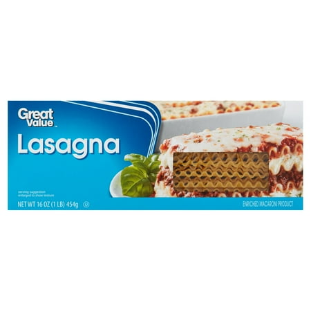 Great Value Lasagna, 16 oz - Walmart.com