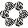 thumbnail image 3 of Black White Cow Skin Round Placemats Washable Placemats Non-Slip Heat-Resistant Table Place Mats for Dining Kitchen Holiday Party Table 15.4"-6PCS Home Decor, 3 of 7