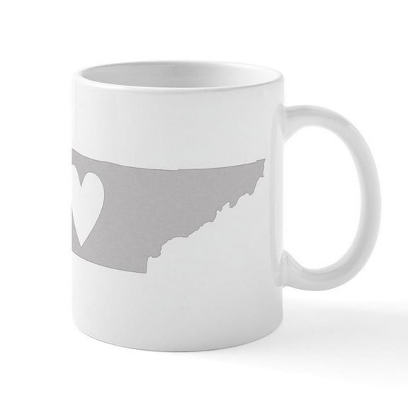 CafePress - Heart Tennessee Mug - 11 oz Ceramic Mug - Novelty Coffee Tea Cup
