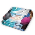 thumbnail image 2 of Elsa Plush Throw Blanket Flannel Lightweight Blankets Living Rooms Sofa Decor All Seasons, 50"X40", 2 of 7