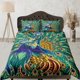 thumbnail image 1 of Juego de Funda Nórdica Pavo Real Ropa de Dormitorio Única con Funda de Almohada, Ropa de Cama Individual, 1 of 4