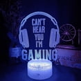 thumbnail image 2 of 3D led lamp Gaming room light Games NightLight Gaming Table Lamp  Children Headphones Game Zone Lights  Decor Gift, 2 of 7