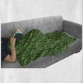 thumbnail image 6 of Tropical Soft Flannel Fleece Blanket, Toucan Birds Jungle Tree Branches Monstera Australian Rainforest Animals, Cozy Plush for Indoor and Outdoor Use, 70" x 90", Green and Multicolor, by Ambesonne, 6 of 6