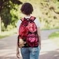 thumbnail image 6 of Peony Backpack Lightweight Bookbag Travel Rucksack Laptop Daypack for Women Men, 6 of 6