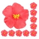 thumbnail image 1 of 15 piezas de hibisco hawaiano artificial realista, flores de imitación para fiestas, impresionantes decoraciones florales tropicales., 1 of 8
