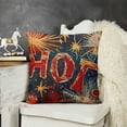 thumbnail image 2 of YINGXI Pillow Covers Boom Y'all Red Blue Throw Pillowcase Cushion Case Decorations for Sofa Couch 24x24in, 2 of 5