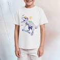 thumbnail image 2 of Gubotare T Shirts for Boys Toddler Kids Baby Boy Birthday T-Shirt Dinosaur Birthday Shirts for Boys Party Tops Summer Sizes 7-8T (White,7-8 Years), 2 of 4