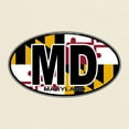 thumbnail image 3 of CafePress - Maryland MD Oval (W/Flag) Light T Shirt - Men's Classic Graphic T-Shirt, 3 of 4