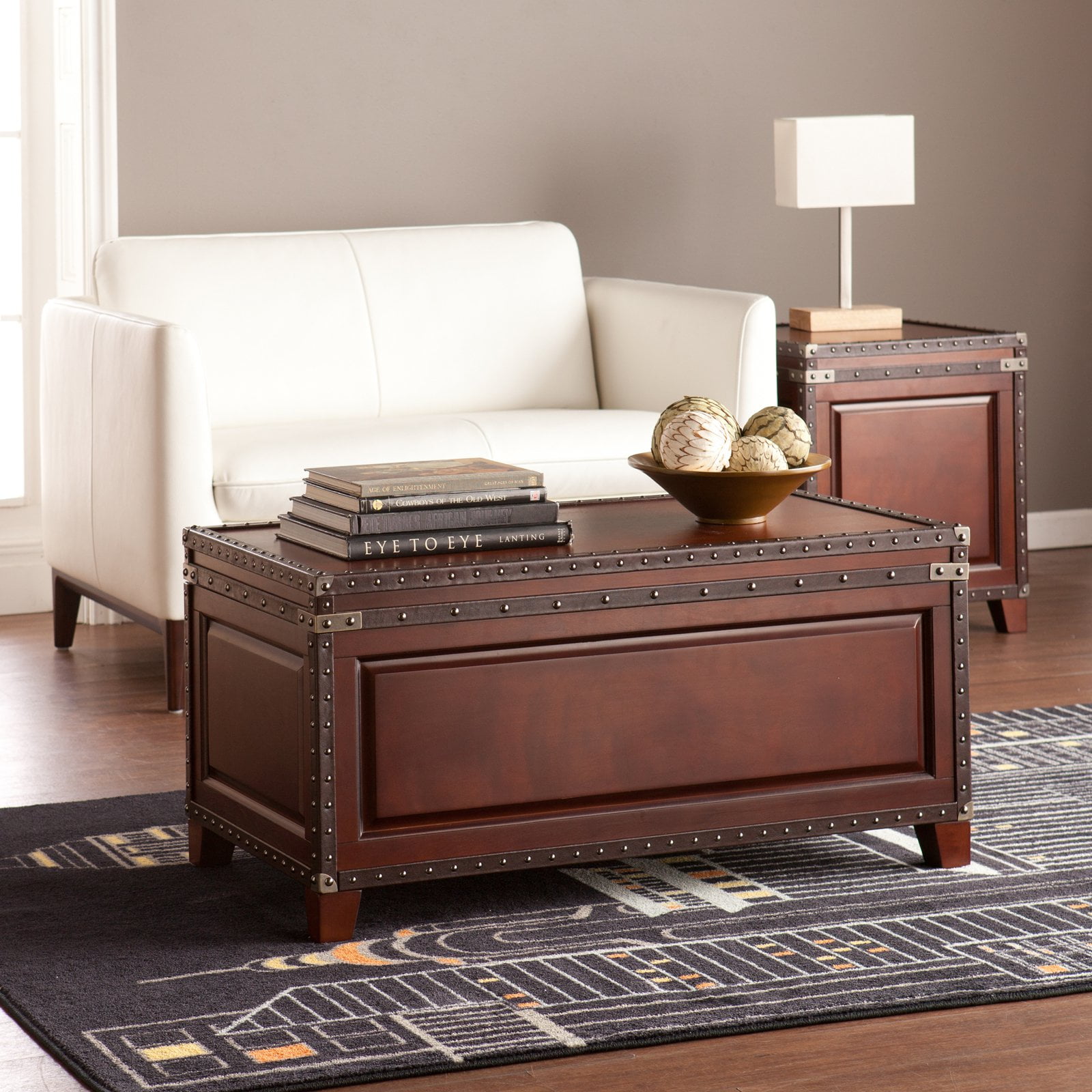 Southern Enterprises Amherst Trunk Coffee Table 