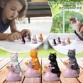 thumbnail image 2 of XINGAG Cat Riding the Ducks Figurine for Office Desk Figurine for Nightstand Garden Landscape Dollhouse Aquarium Cake Decoration, 2 of 4