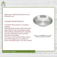 thumbnail image 3 of AME D'ESSENCE (1PC-12) Aluminum Pie Pan Commercial Grade Round Pie Plate Size 12" x 1mm Thick, 3 of 7