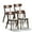 Brown, variant on Solid Oak Wood Dining Chairs Wooden Dining Chairs Set of 4 with Wide Seat and Backrest Oak Wood Kitchen Chairs for Dining Room, Kitchen, Living Room, Natural