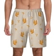 thumbnail image 2 of Picia Squirrel Animal pattern Mens Swim Trunks with Compression Liner Stretch Beach Shorts Quick Dry with Zipper Pockets No-Chafing Board Shorts-3X-Large, 2 of 9