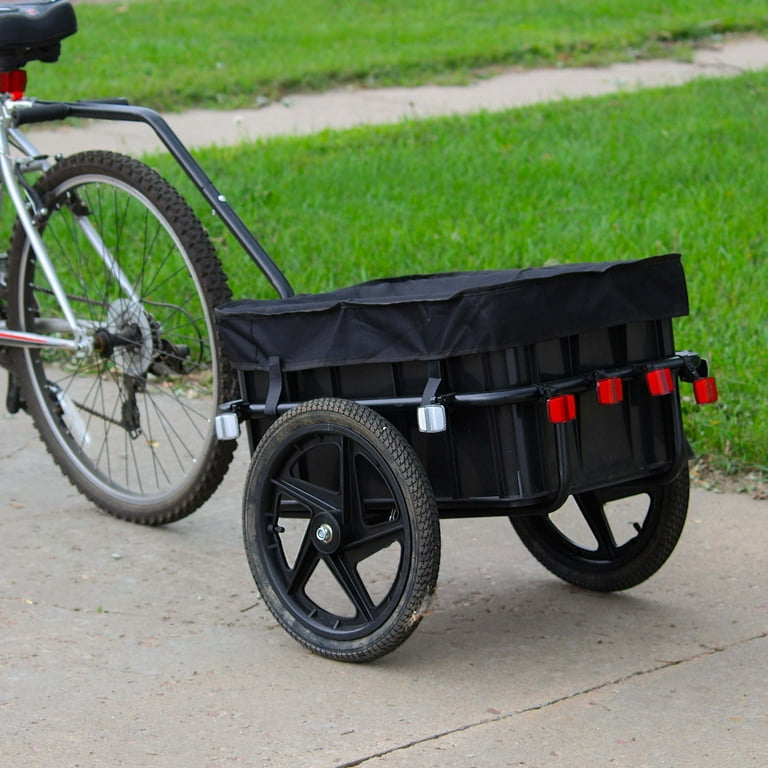 Neature Bike Trailer Utility Cart and Bike Trailer Attachment Kit - 88lb Cap