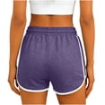 thumbnail image 4 of BLVB Womens Athletic Shorts Running Color Block Sweat Shorts Summer Gym Yoga Dance Shorts with Pockets and Drawstring, 4 of 6