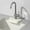 White 2J6, variant on ZZkhGO Faucet Splatter Guard Mat, Silicone Sink Drip Catcher, Kitchen Sponge Rag Storage Rack for Countertop