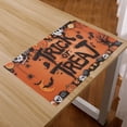 thumbnail image 4 of Almohadilla aislante para platos de cena con patrón de mesa de Halloween, para decoración de mesa de comedor con ambiente de fiesta familiar de Halloween - Juego de 3, 4 of 5