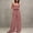 Wine, variant on Womens Two Piece Outfit Spaghetti Strap Tube Top High Waist Belted Wide Leg Pants with Pockets Solid Color Vacation Set Wine XL(XL)