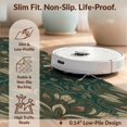 thumbnail image 6 of Design&I 4'x6' Washable Area Rug Snag-Free Skid-Resistant Medium Boho Ornamental Faded Retro Vine Border Distressed Cream Vintage Refined for Home Office, Under Desk, 6 of 7